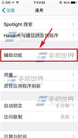 iPhone5黑白屏幕怎么设置？